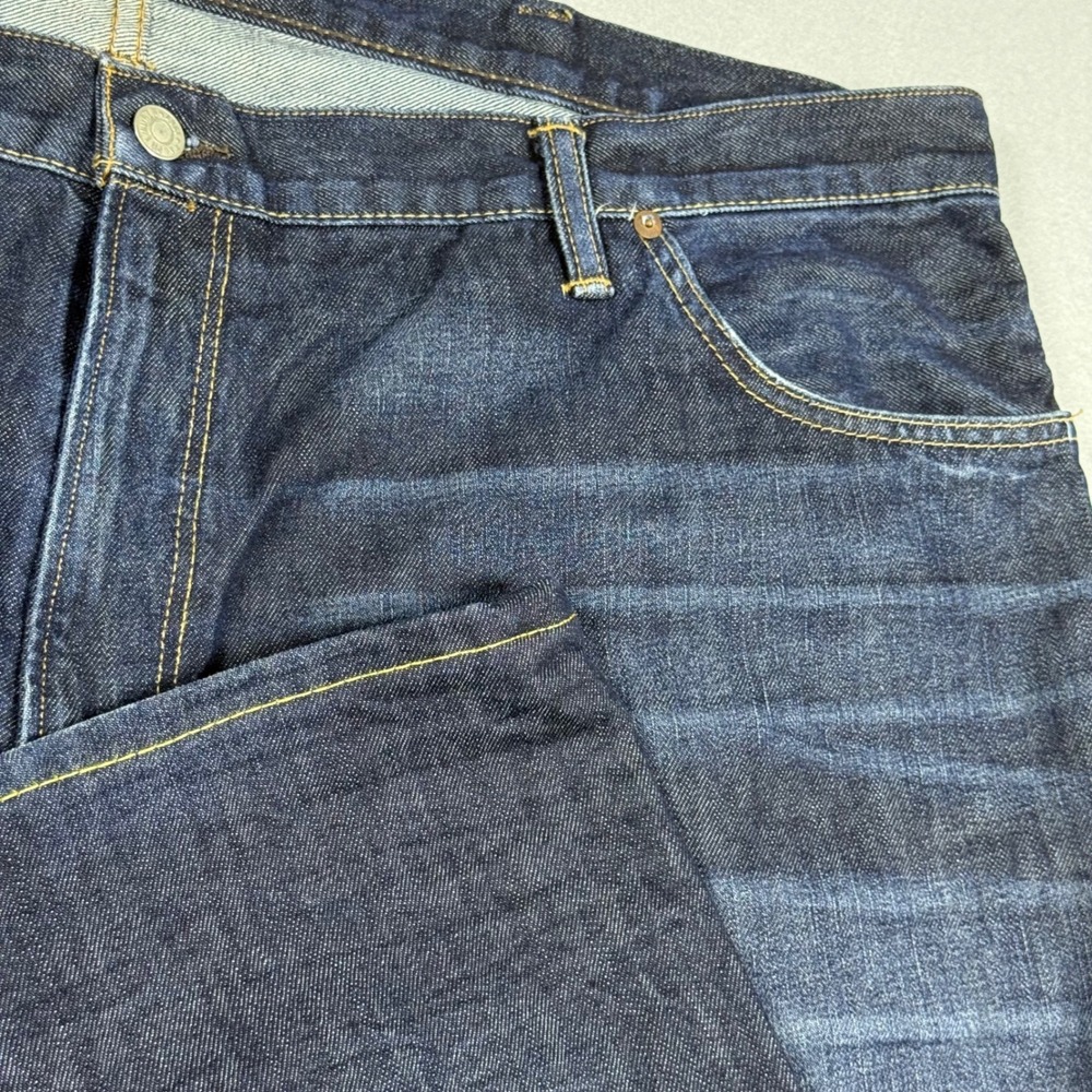 Polo Ralph Lauren Mens Dark Wash Indigo Straight Leg Denim Jeans 46x32
